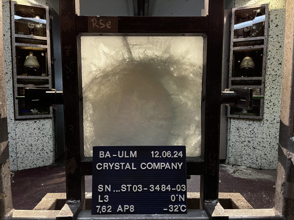 Ballistic glass testing according to AEP55 STANAG 4569 Level 3 with extreme Temperature conditioning